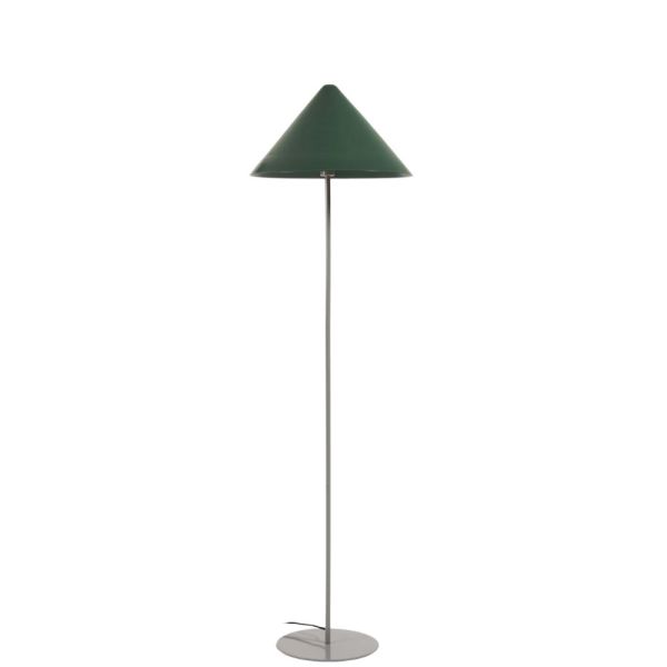 LÂMPADA DE PÉ VALENTINE 160 CM METAL VIDRO E BEGE