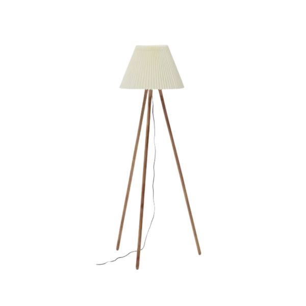 LAMPADAIRE BENICARLO 160 CM BOIS D HEVEA BEIGE