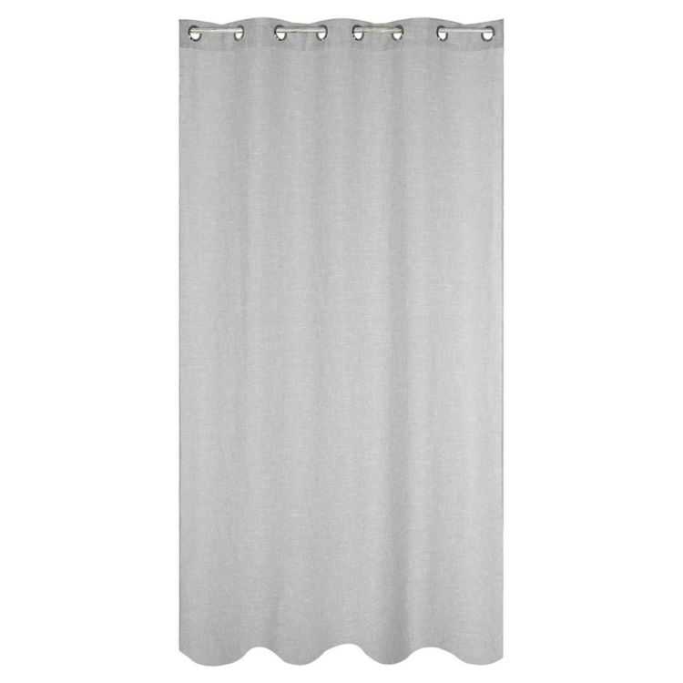 RIDEAU 8 ANNEAUX POLYESTER 140 X 260 CM GRIS