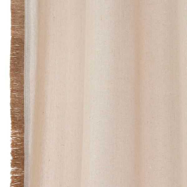 RIDEAU COTON JUTE 140 X 260 CM NATUREL
