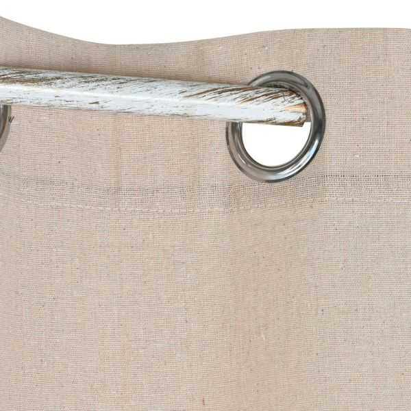 RIDEAU COTON JUTE 140 X 260 CM NATUREL