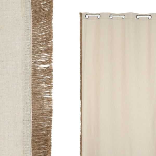 RIDEAU COTON JUTE 140 X 260 CM NATUREL