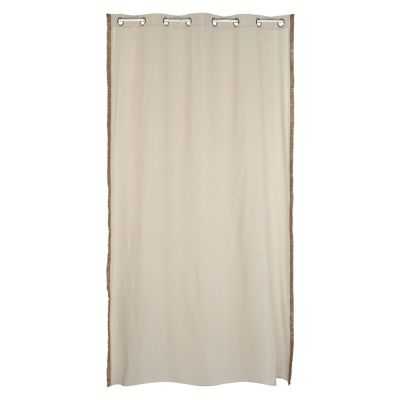 RIDEAU COTON JUTE 140 X 260 CM NATUREL