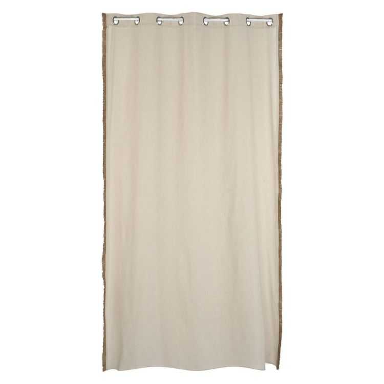 RIDEAU COTON JUTE 140 X 260 CM NATUREL
