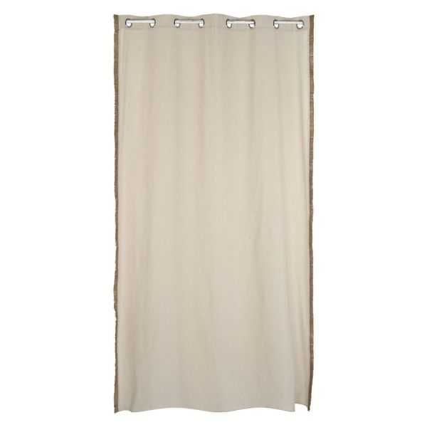 RIDEAU COTON JUTE 140 X 260 CM NATUREL