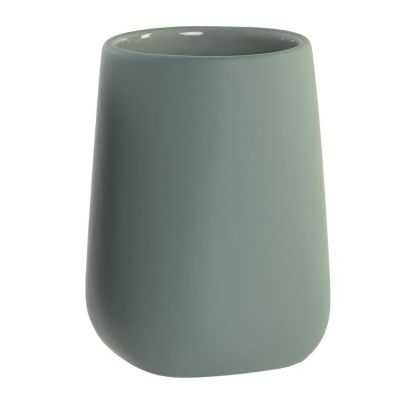 VERRE DOLOMITE 8X8X11 CM MARRON ET VERT