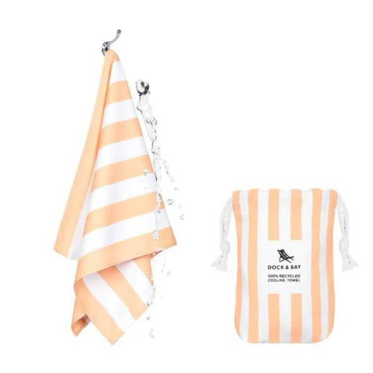 TOALHA REFRESCANTE QUICKCOOL 63 x 33 CM PÊSSEGO POSITANO