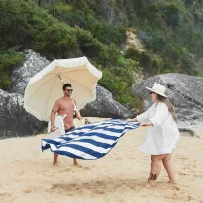QUICKCOOL ROUND TOWEL 170 x 170 CM BLUE WHITSUNDAY 2
