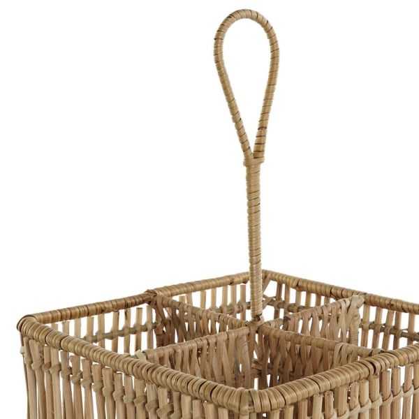 RANGE-COUVERTS 19 X 19 X 30 CM ROTIN ET FERMARRON