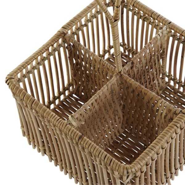 RANGE-COUVERTS 19 X 19 X 30 CM ROTIN ET FERMARRON