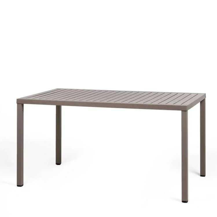 TABLE CUBE DE JARDIN 140X80 CM MARRON