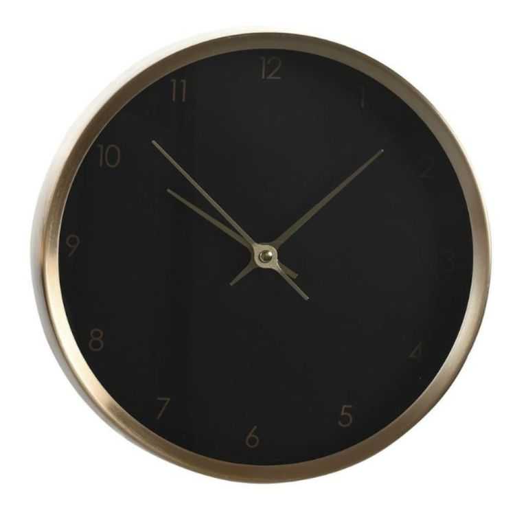 HORLOGES ALUMINIUM 25,7X4,2X25,7CM CHIC DORÉ X2