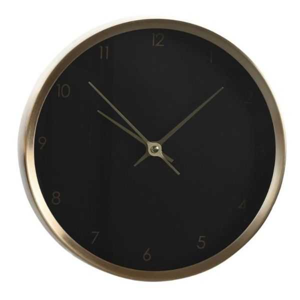 HORLOGES ALUMINIUM 25,7X4,2X25,7CM CHIC DORÉ X2