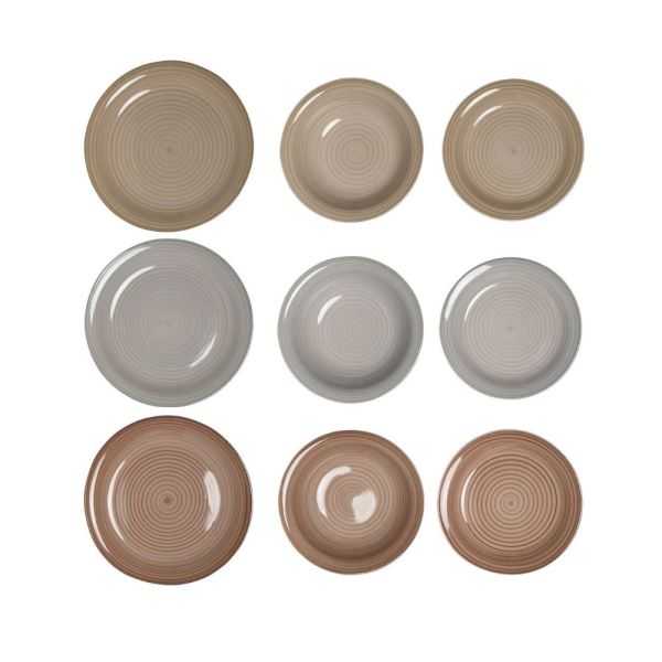 SET ASSIETTES 18 PIECES GRESMARRON