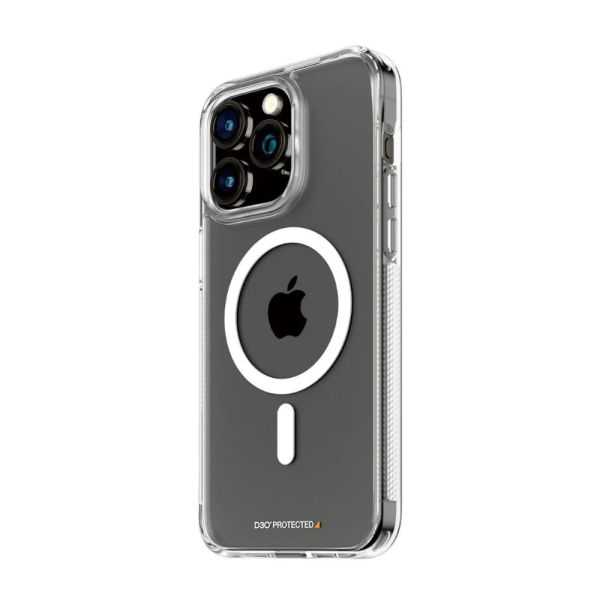 COQUE MAGSAFE COMPATIBLE AVEC D3O IPHONE 15 PRO MAX TRANSPARENT