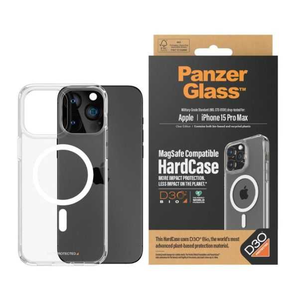 MAGSAFE CASE COMPATIBLE WITH D3O IPHONE 15 PRO MAX TRANSPARENT