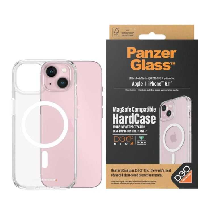 COQUE MAGSAFE COMPATIBLE AVEC D3O IPHONE 15 TRANSPARENT
