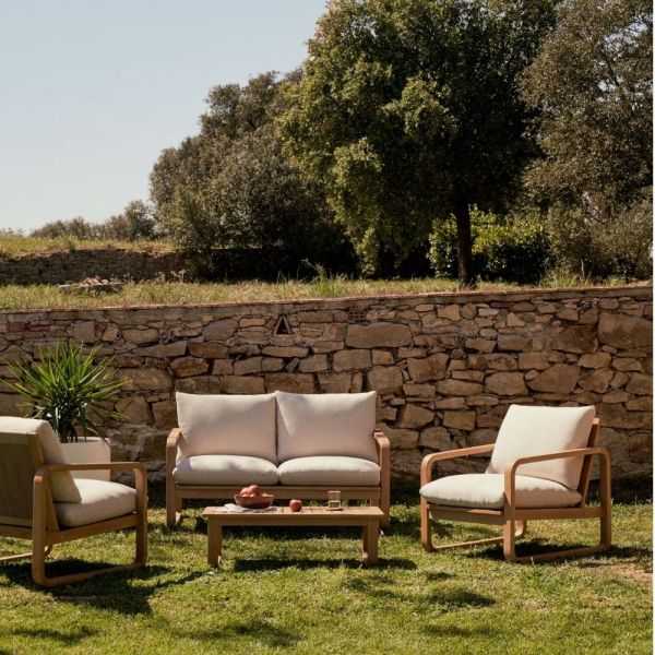 SACALETA SOFÁ 2 LUGARES 142 CM MADEIRA EUCALIPTO