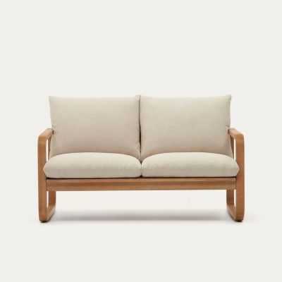 CANAPE SACALETA 2 PLACES 142 CM BOIS D EUCALYPTUS