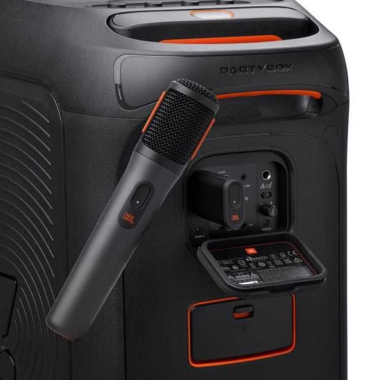 ENSEMBLE DE 2 MICROPHONES SANS FIL PARTYBOX NOIR