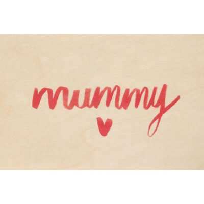 CARTE DE VOEUX MUMMY BOIS