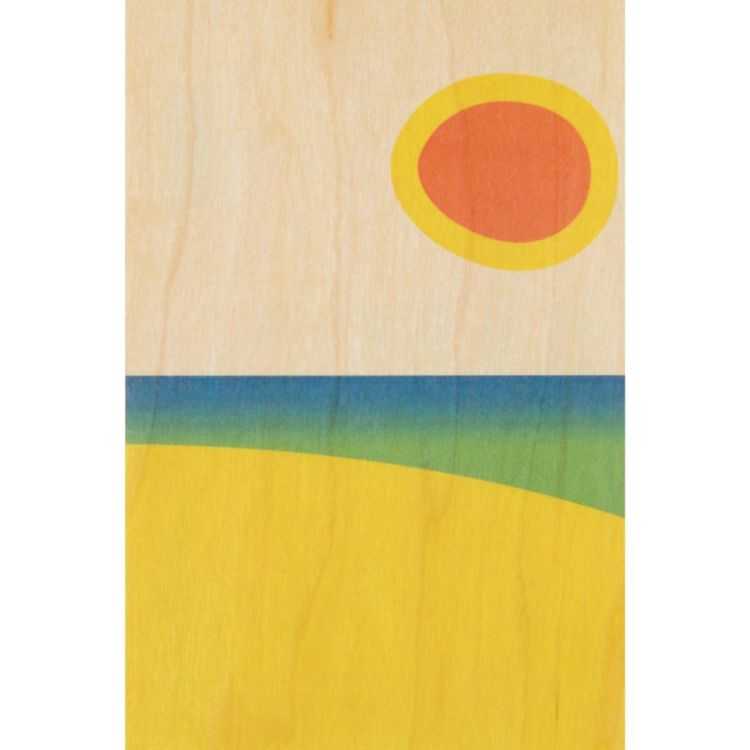 MIAMI SUNSET WOOD GREETING CARD