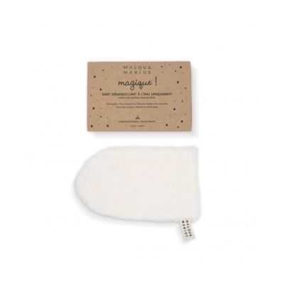 GANT DEMAQUILLANT A L'EAU REUTILISABLE ECRU