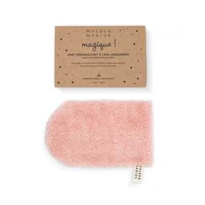 GANT DEMAQUILLANT A L'EAU REUTILISABLE ROSE