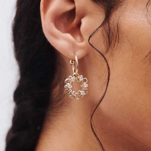 BRINCOS DE CRISTAL FLOW ERS BLOSSOM (PAR)