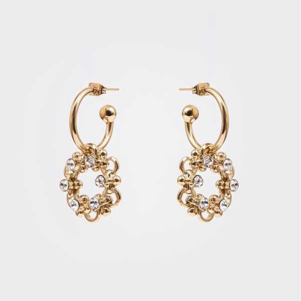 BRINCOS DE CRISTAL FLOW ERS BLOSSOM (PAR)