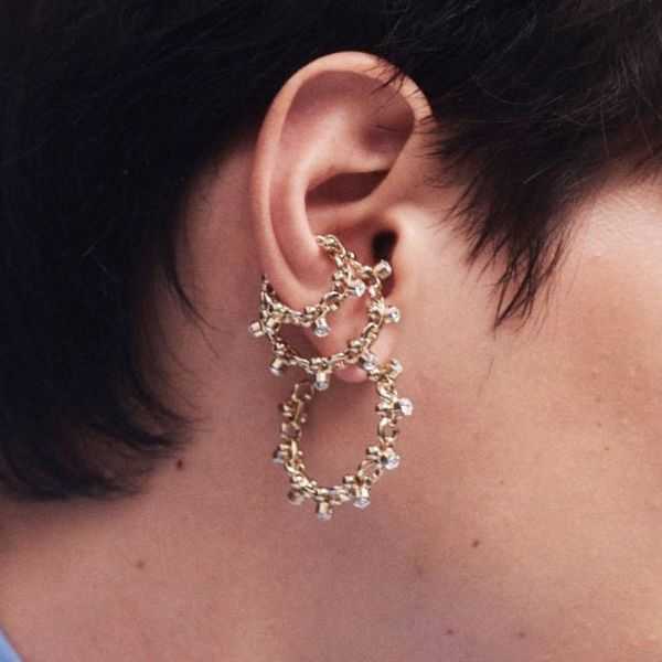 FAUX PIERCING CRISTAL BLOSSOM CRISTAL