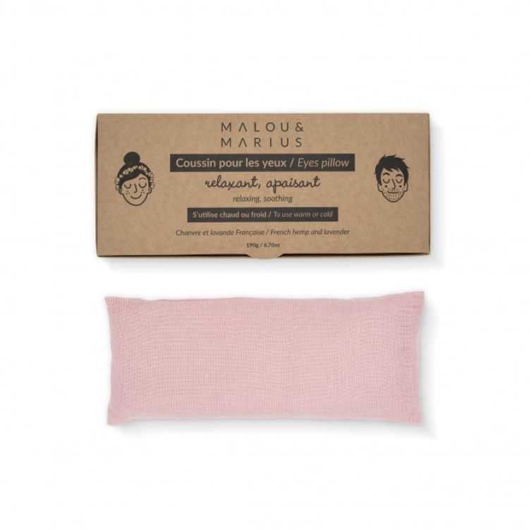 COUSSIN LESTE POUR LES YEUX ROSE CLAIR