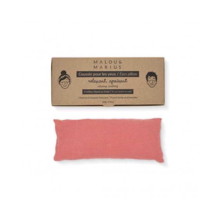 COUSSIN LESTE POUR LES YEUX ROSE ORANGE