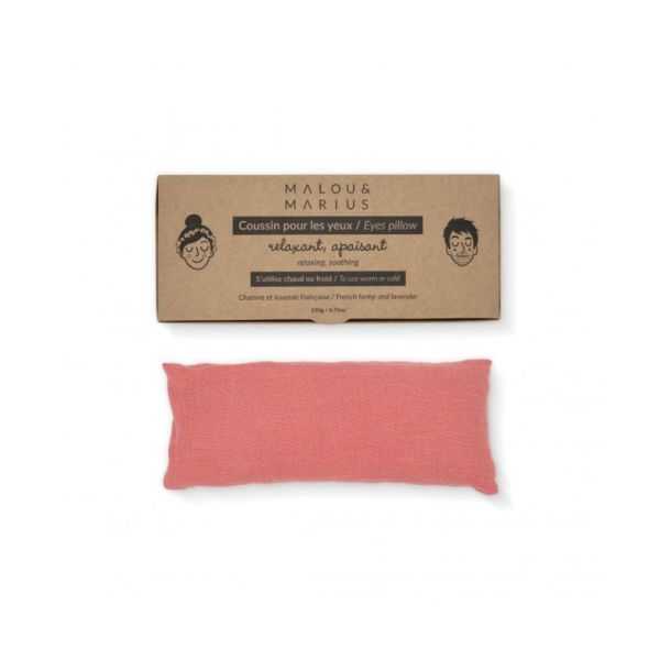 COUSSIN LESTE POUR LES YEUX ROSE ORANGE