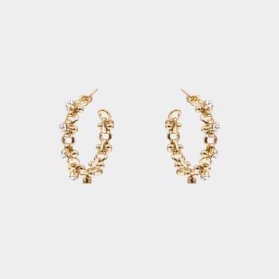 BOUCLES D OREILLES CRISTAL CREOLES BLOSSOM (LA PAIRE)