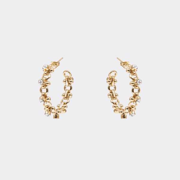BOUCLES D OREILLES CRISTAL CREOLES BLOSSOM (LA PAIRE)