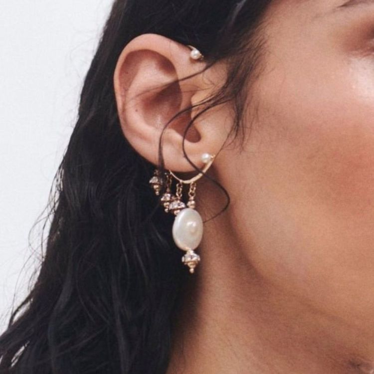 BOUCLE D OREILLES SANS PERCER PEARL GLOW