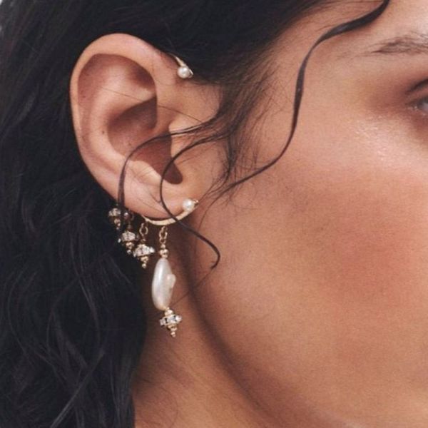 BOUCLE D OREILLES SANS PERCER PEARL GLOW