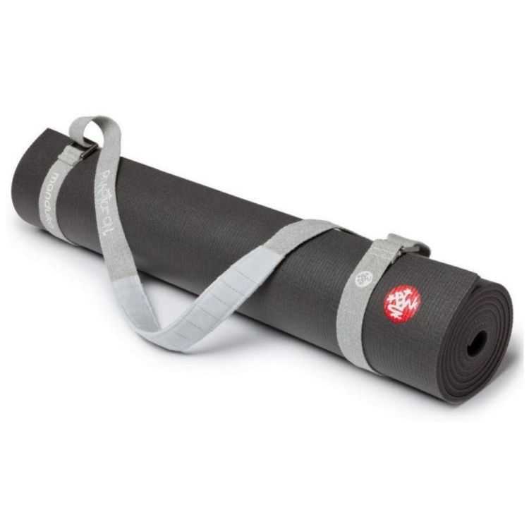 CORREIA DE TAPETE DE YOGA SEM MÃOS PRETA