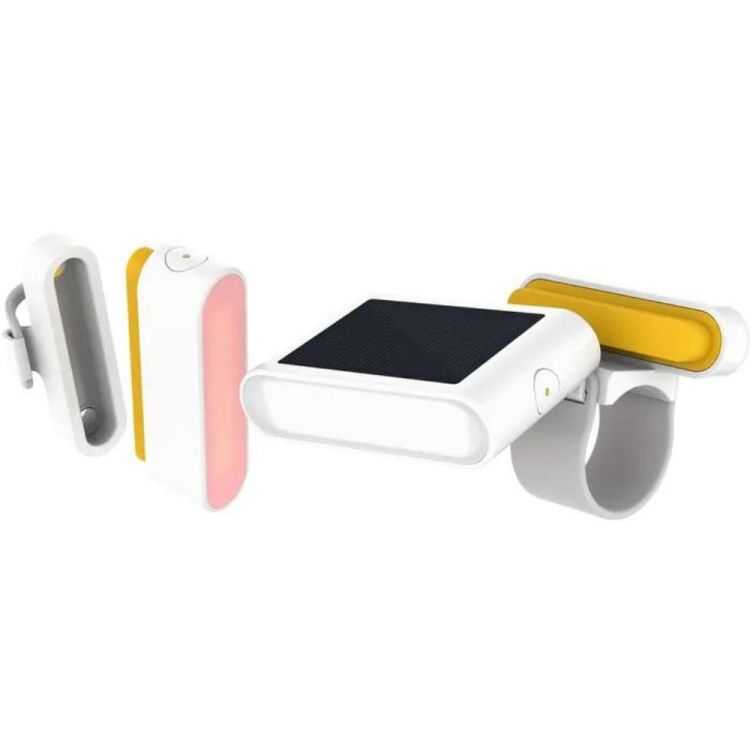 KIT DE LUZ SOLAR RECARREGÁVEL PARA BICICLETA LUCI 100LM