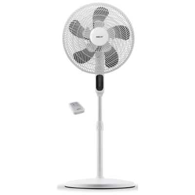 VENTILATEUR SUR PIED 40CM ECRAN LED ET TELECOMMANDE BLANC