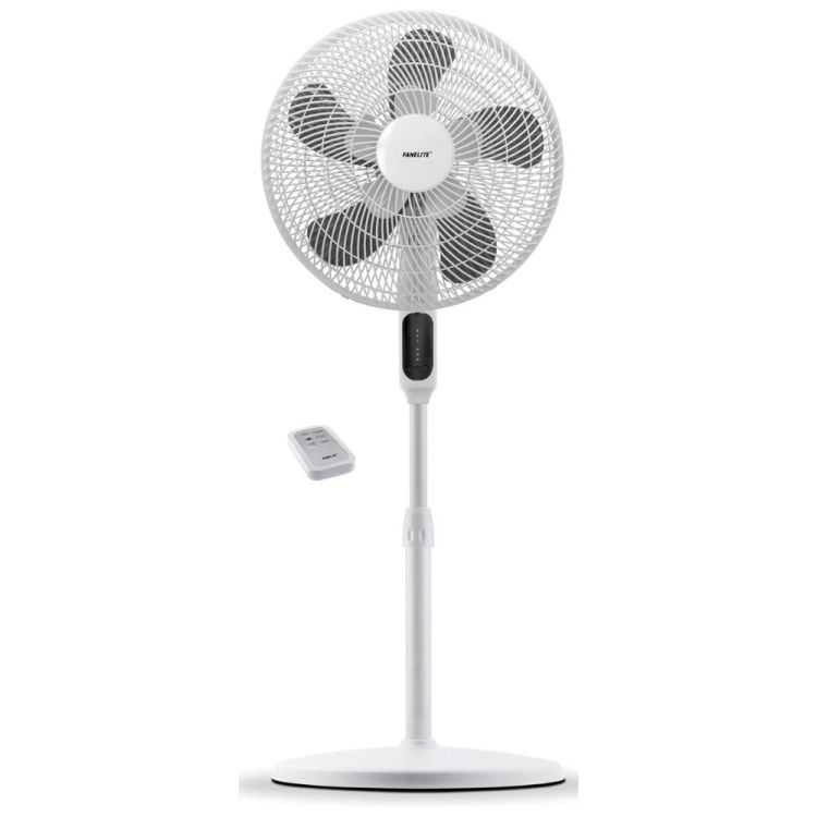 VENTILATEUR SUR PIED 40CM ECRAN LED ET TELECOMMANDE BLANC