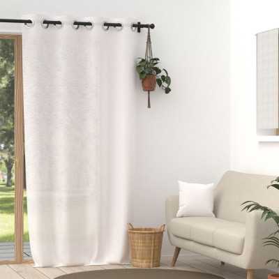 RIDEAU VOILAGE OEILLETS 135X250 CM LIN