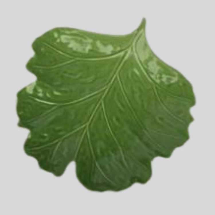 SMALL CERAMIC ROUND LEAF PLATE