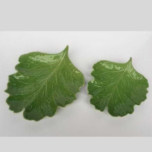 SMALL CERAMIC ROUND LEAF PLATE
