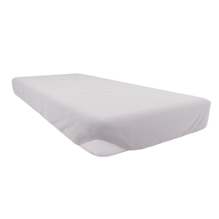 COTTON MATTRESS PROTECTOR 180X200 CM WATERPROOF FLEECE WHITE