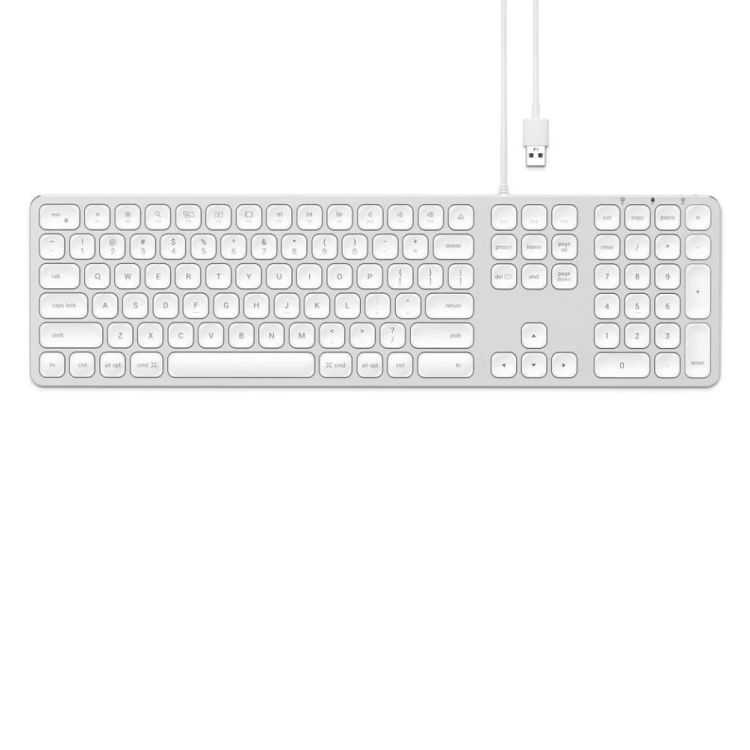 WIRED USB QWERTY ALU SILVER KEYBOARD