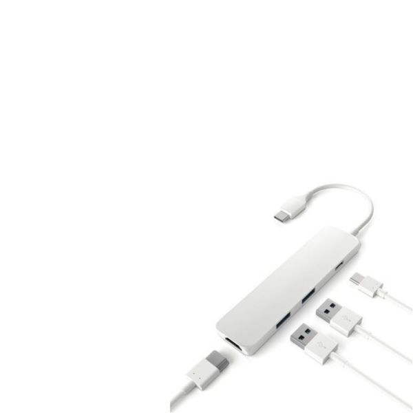 ADAPTADOR USB-C / HDMI 4K, 2x USB 3.0 PRATA
