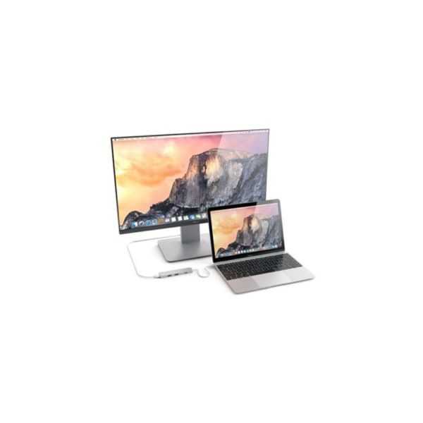 ADAPTADOR USB-C / HDMI 4K, 2x USB 3.0 PRATA