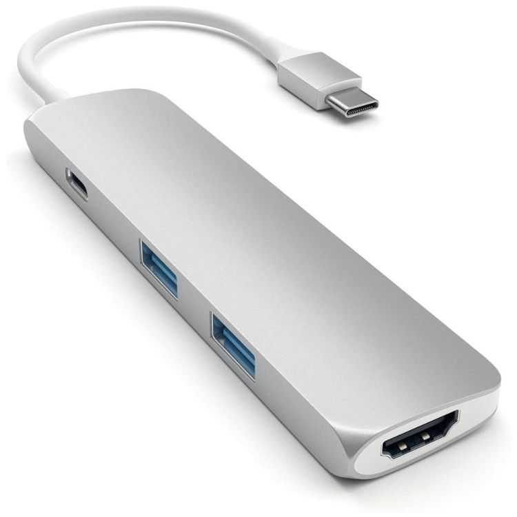 ADAPTER USB-C / HDMI 4K, 2x USB 3.0 SILVER